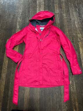 Columbia Women's Pardon My Trench Rain Jacket, Pink, Size S